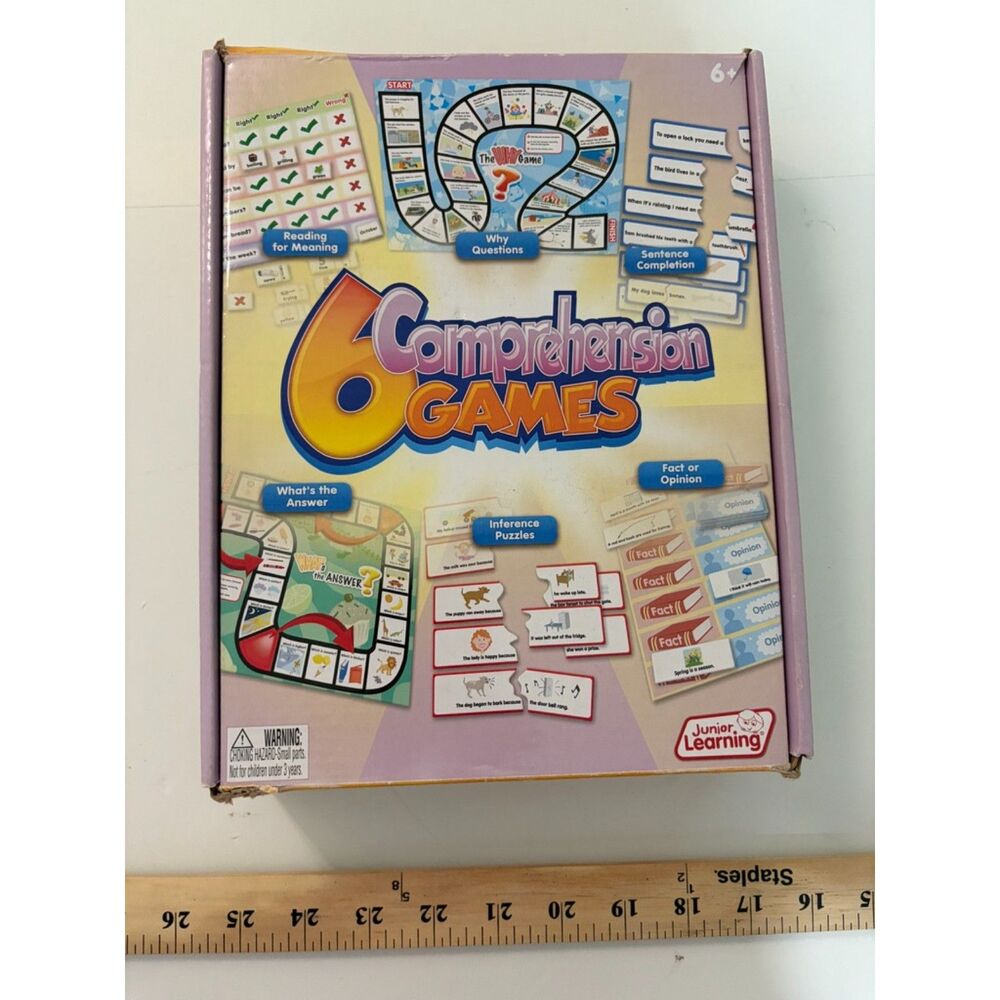 6 comprehension games by Jr Learning